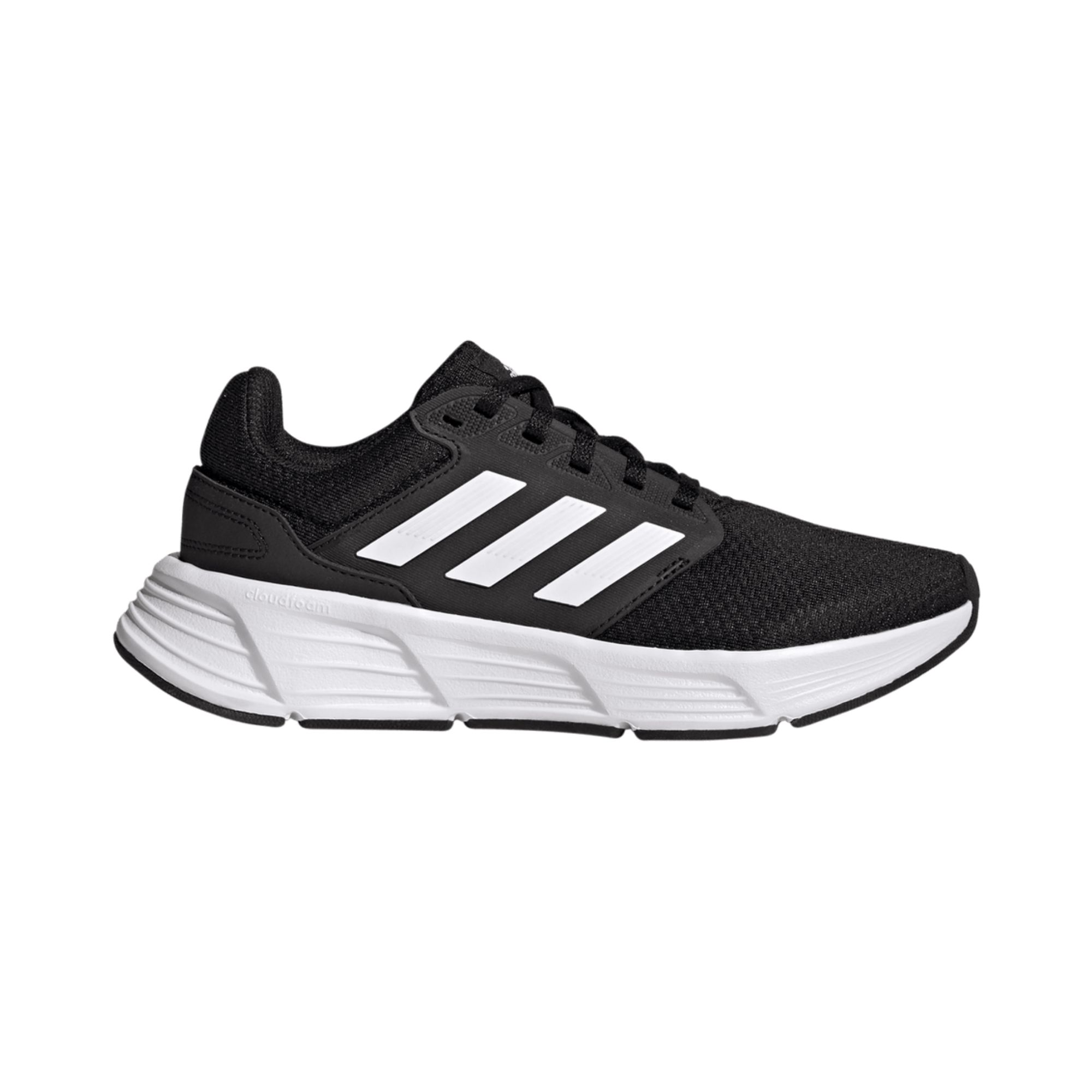 Tenis Adidas Galaxy 6 Negro con Blanco Dama Originales GW3847