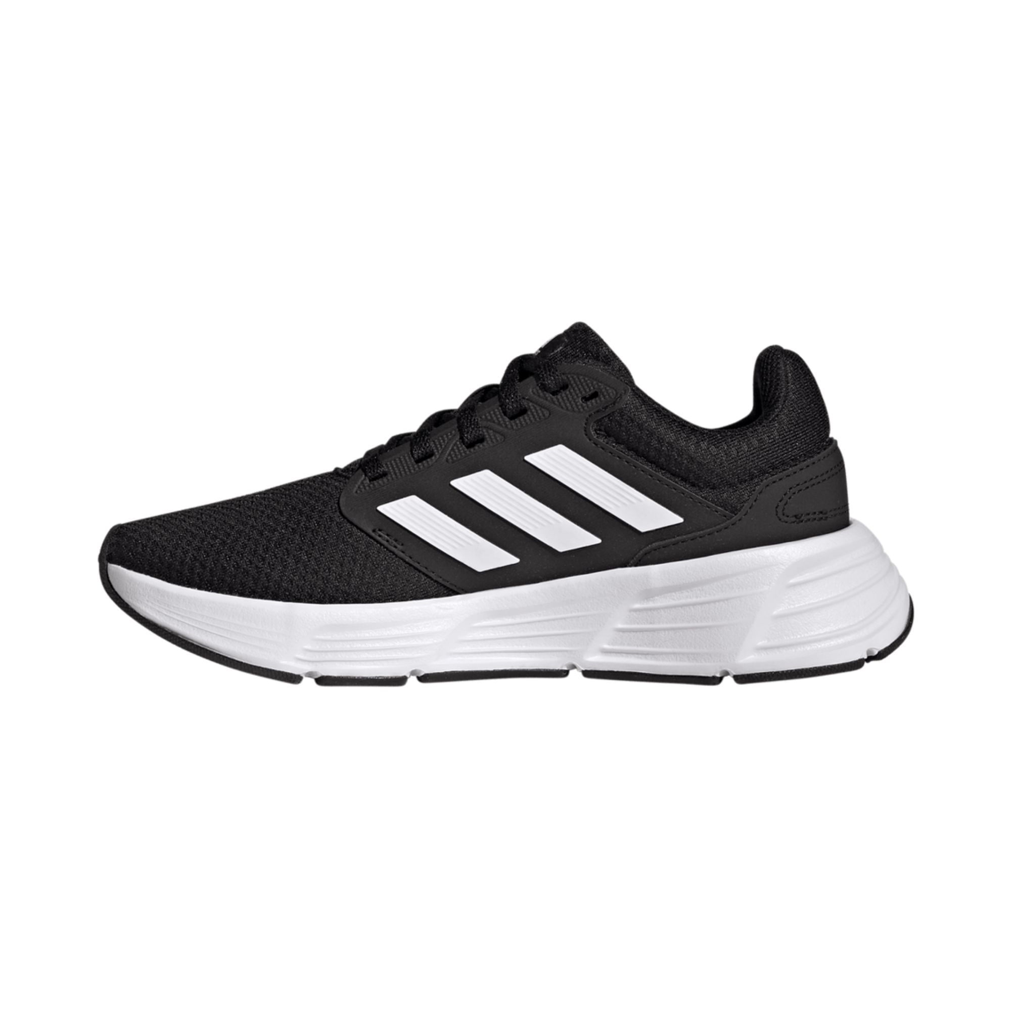 Tenis Adidas Galaxy 6 Negro con Blanco Dama Originales GW3847