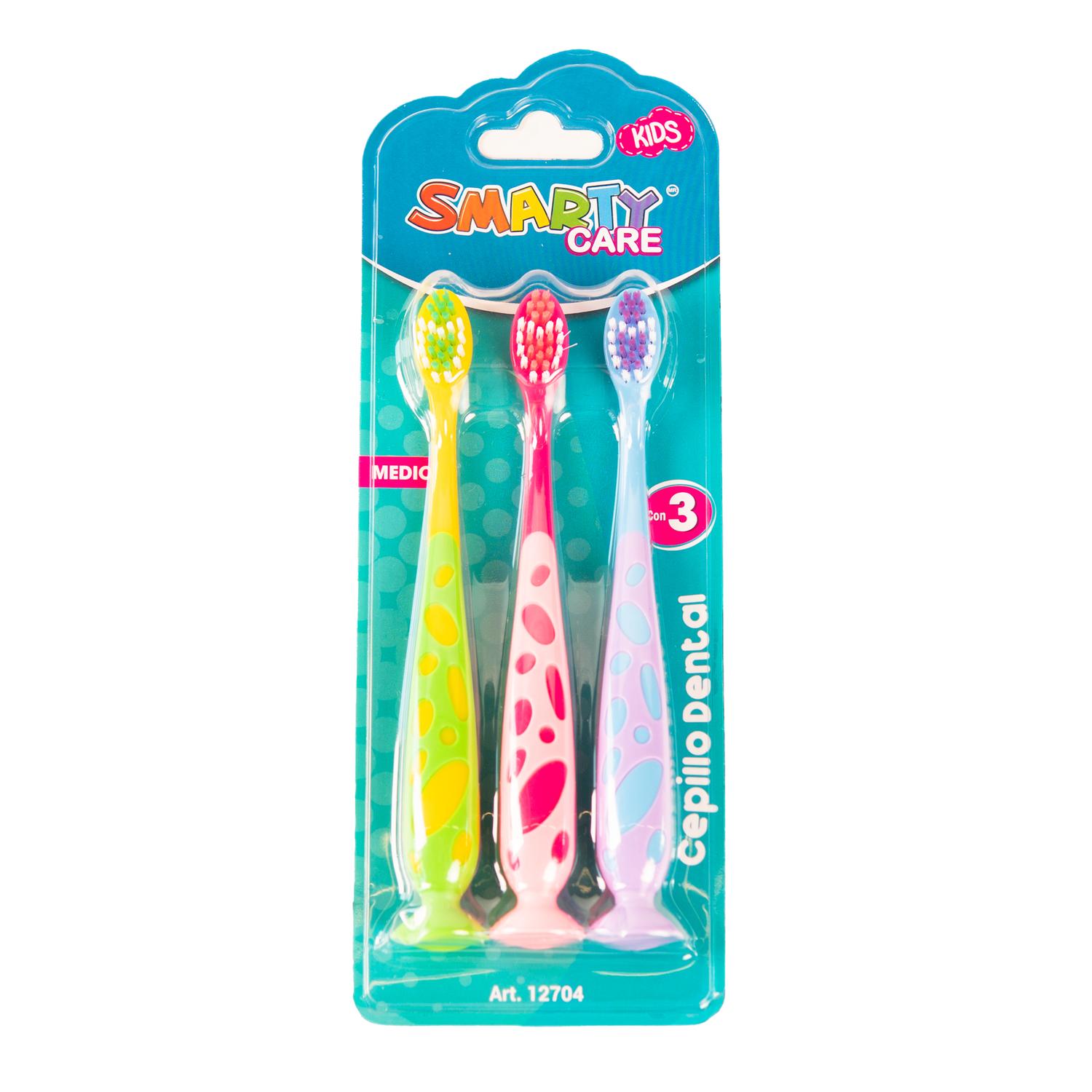 Cepillo Dientes para Niños con Chupón Babyleaf, 3pz Multicolor Unitalla