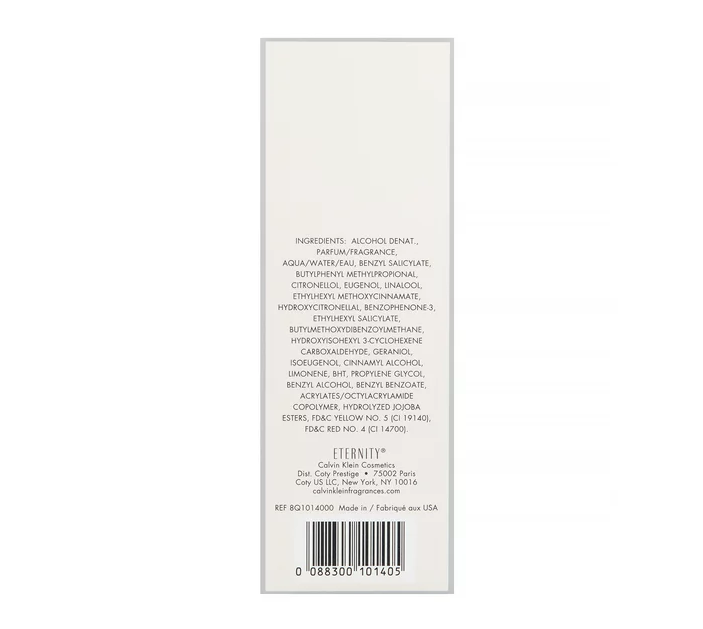 Perfume Calvin Klein ETERNITY Para Mujer Original De 100ml