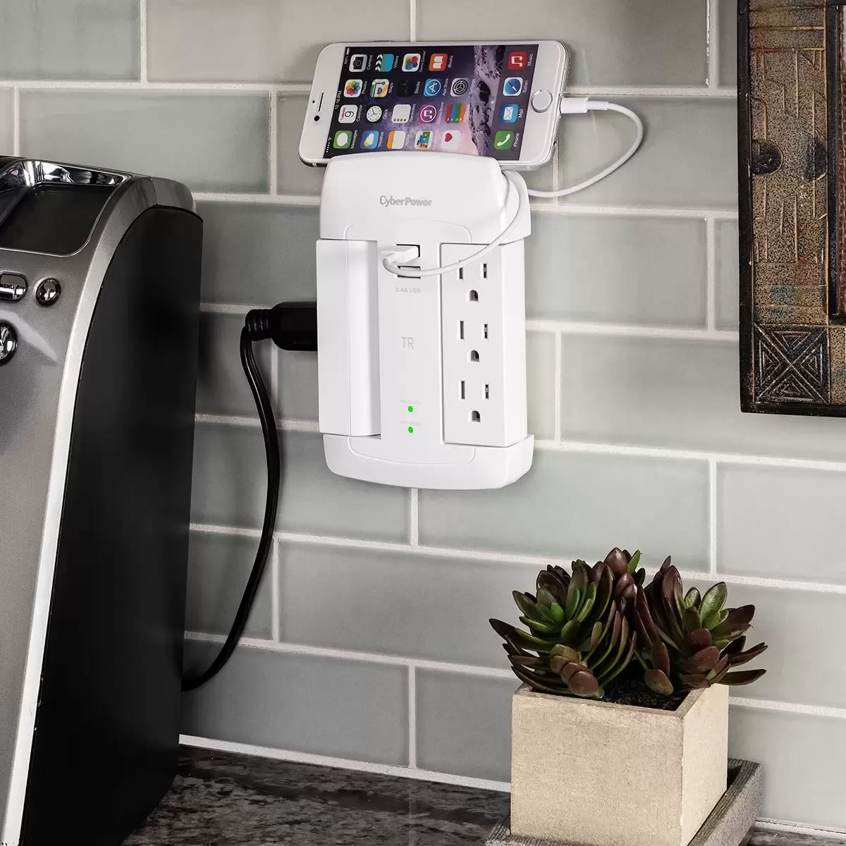 Multicontacto Pack de 3 Pz 7 Salidas CyberPower 2001051 CST