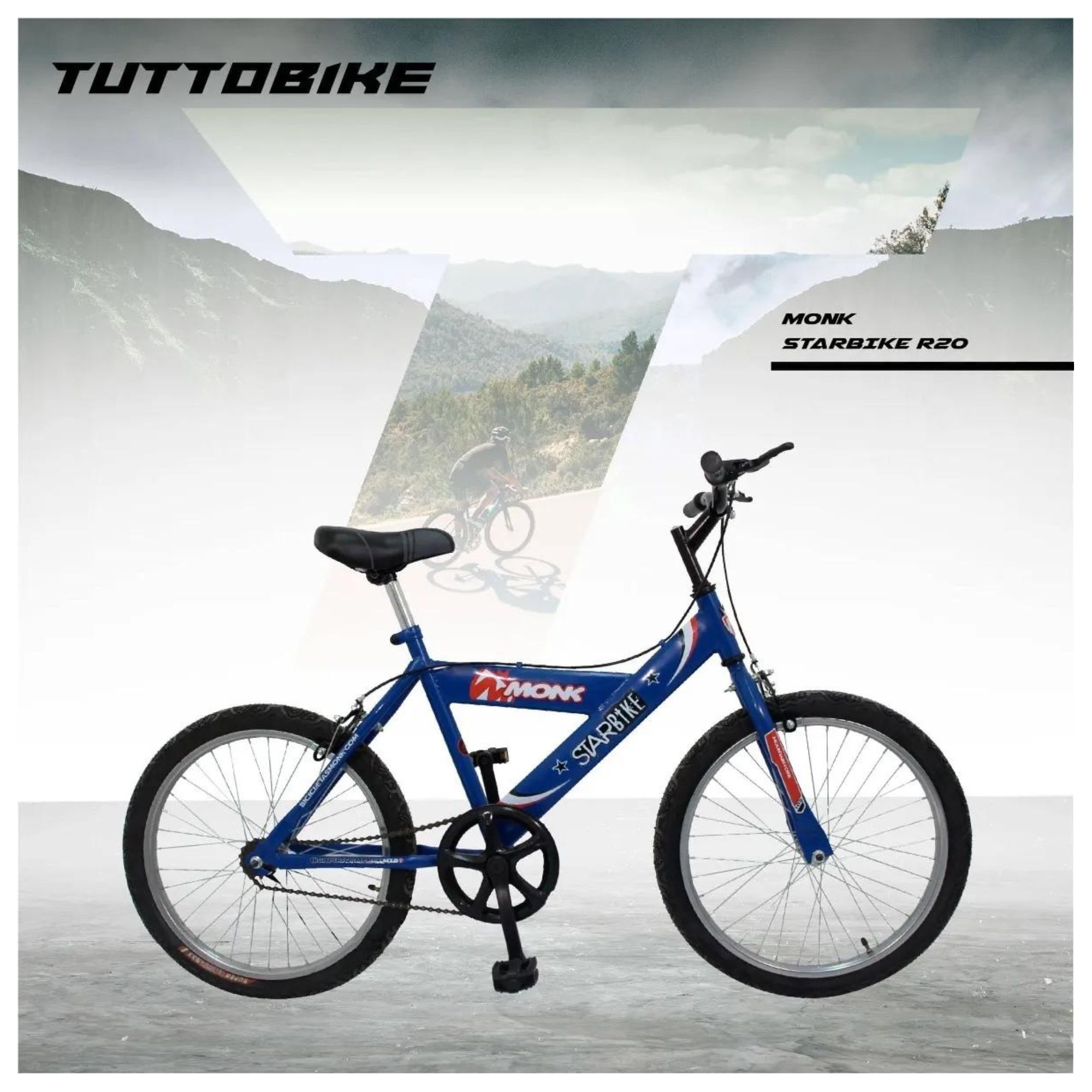 Bicicleta Monk Starbike Rodada 20 1 Velocidad R20 Azul