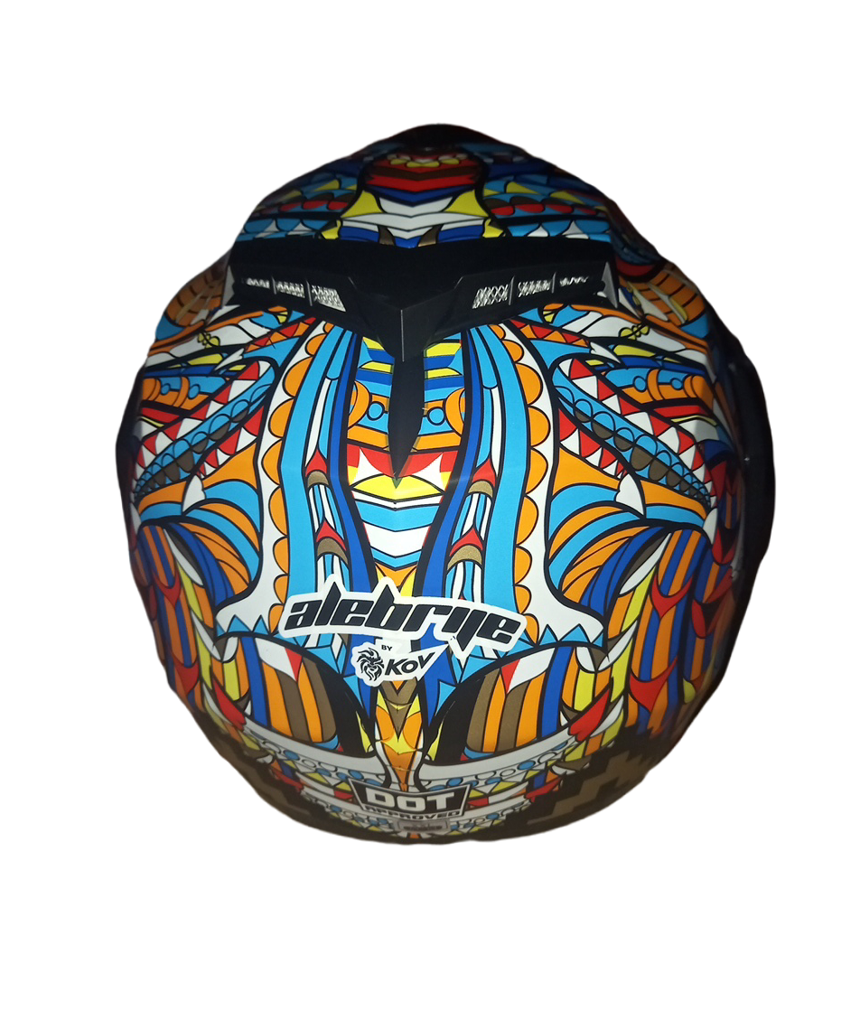 Casco Alebrije - azul