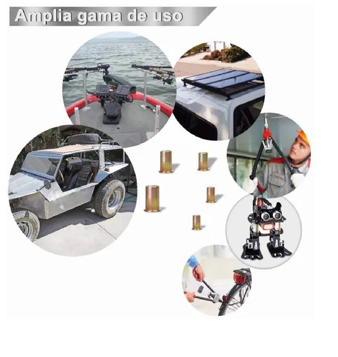 Kit Tuerca De Remache Acero Al Carbono  M3 M4 M5 M6 M8