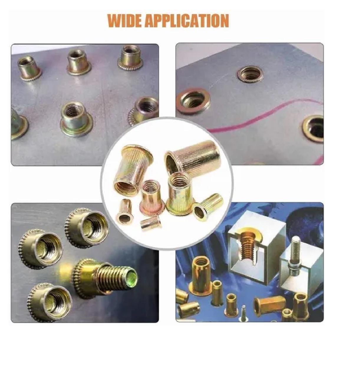 Kit Tuerca De Remache Acero Al Carbono  M3 M4 M5 M6 M8