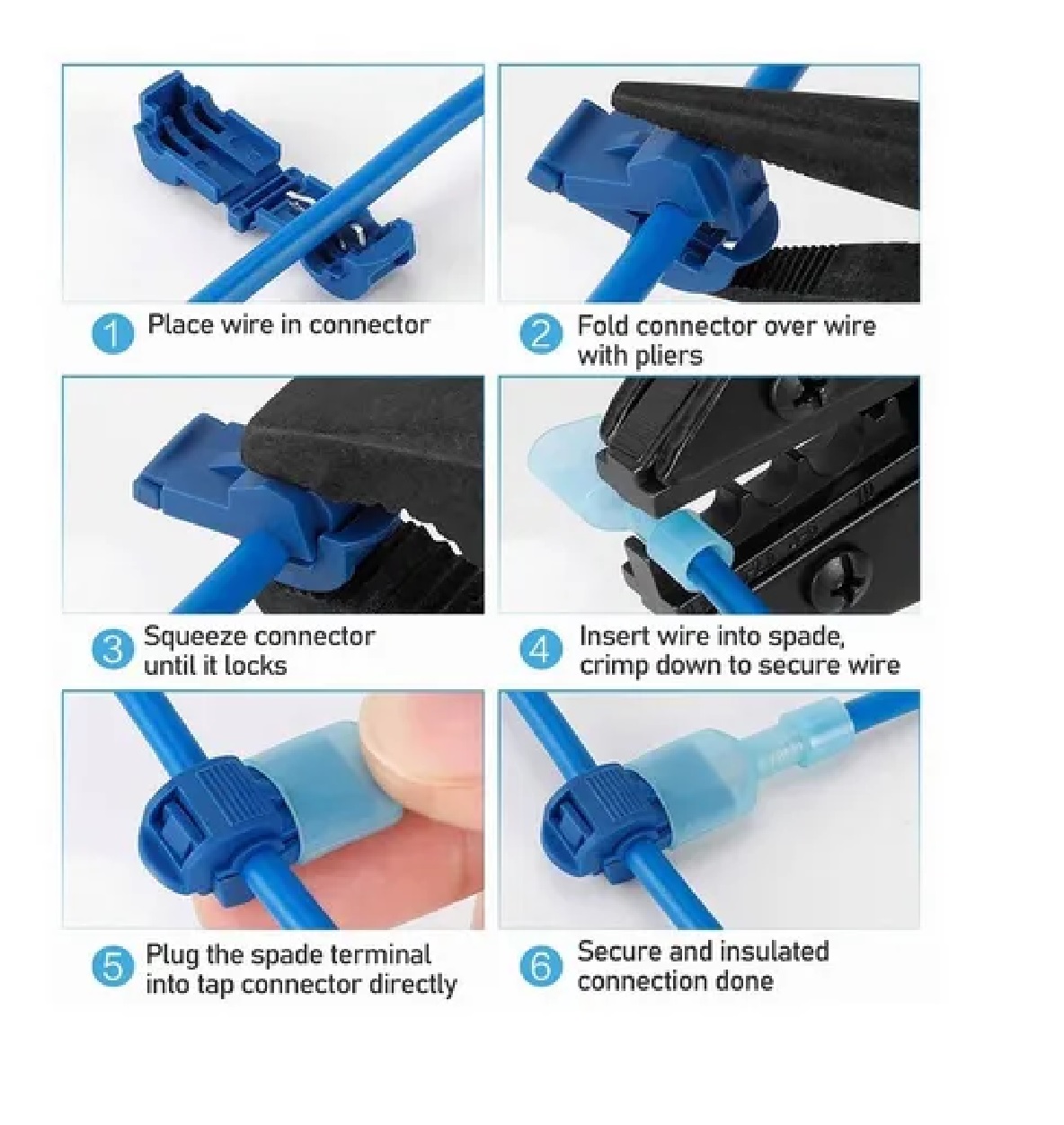 Set Conectores T-tap Terminales Cables Terminales De Cables De E