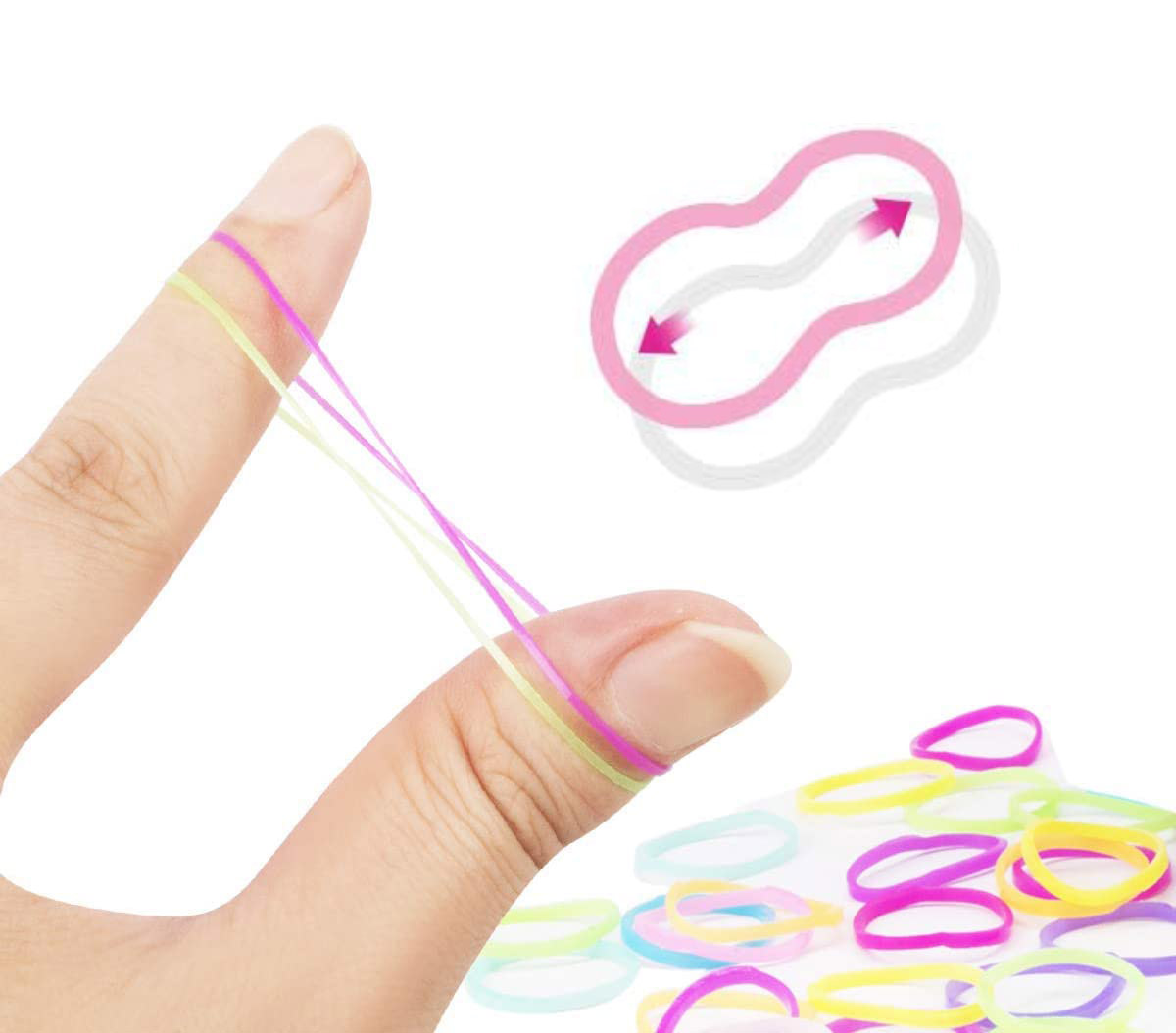 Paquete 600 Ligas Delgadas para Cabello