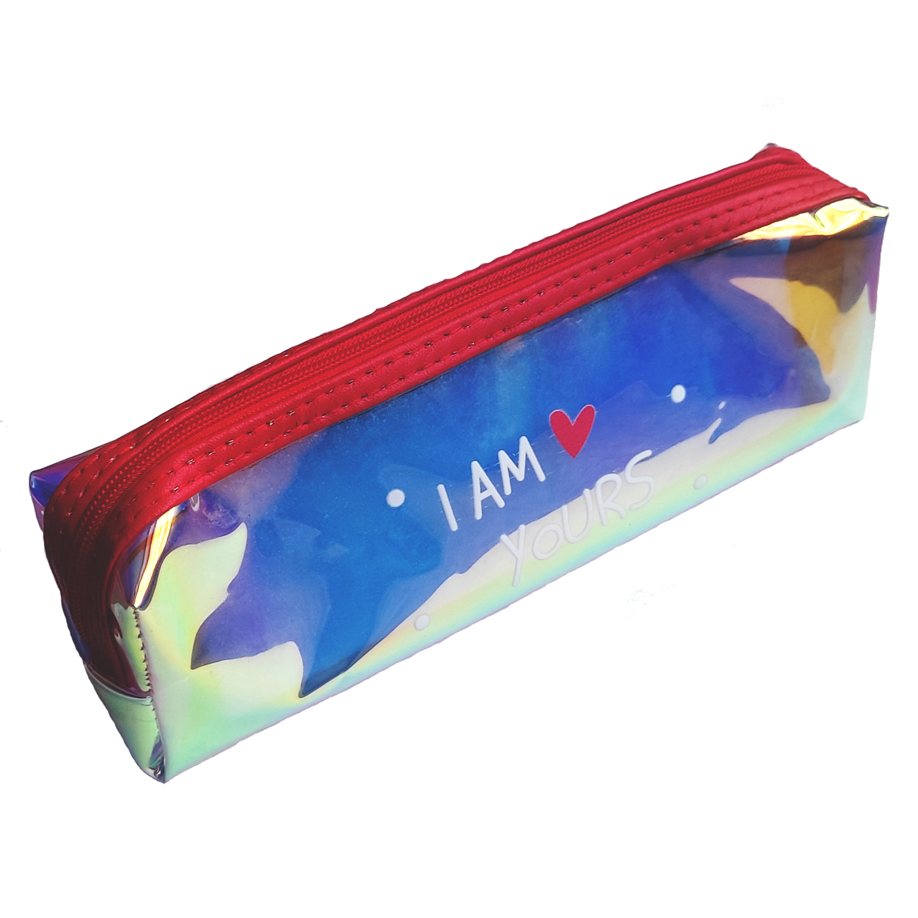 Estuche Lapicero Brillo Metálico Holográfico