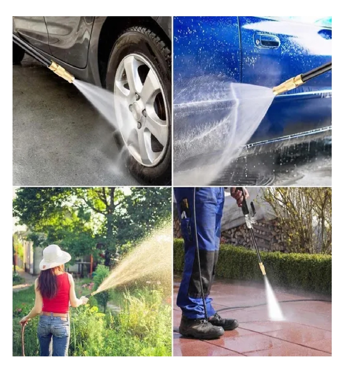 Pistola De Agua De Alta Presión Con Boquilla,negro