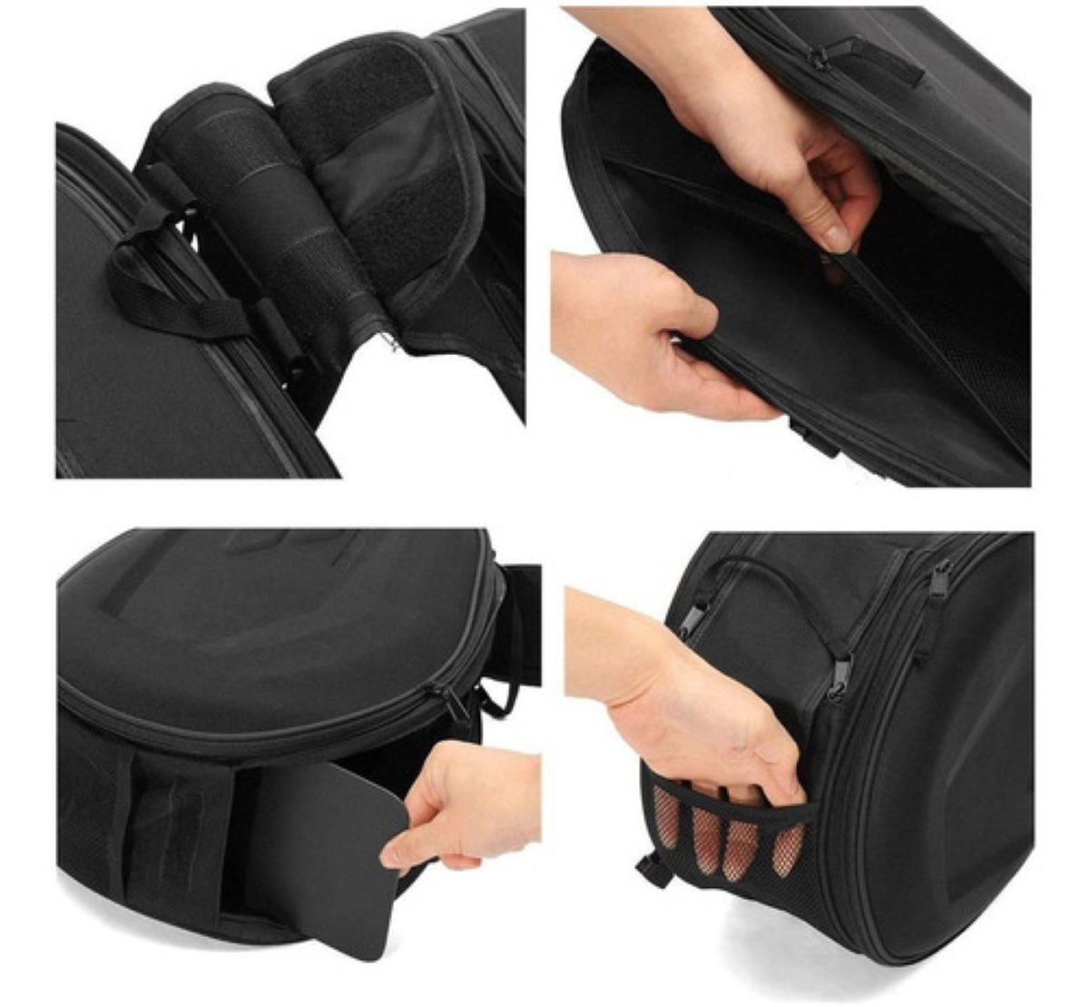 Alforjas Motocicleta Universal Impermeables Negras