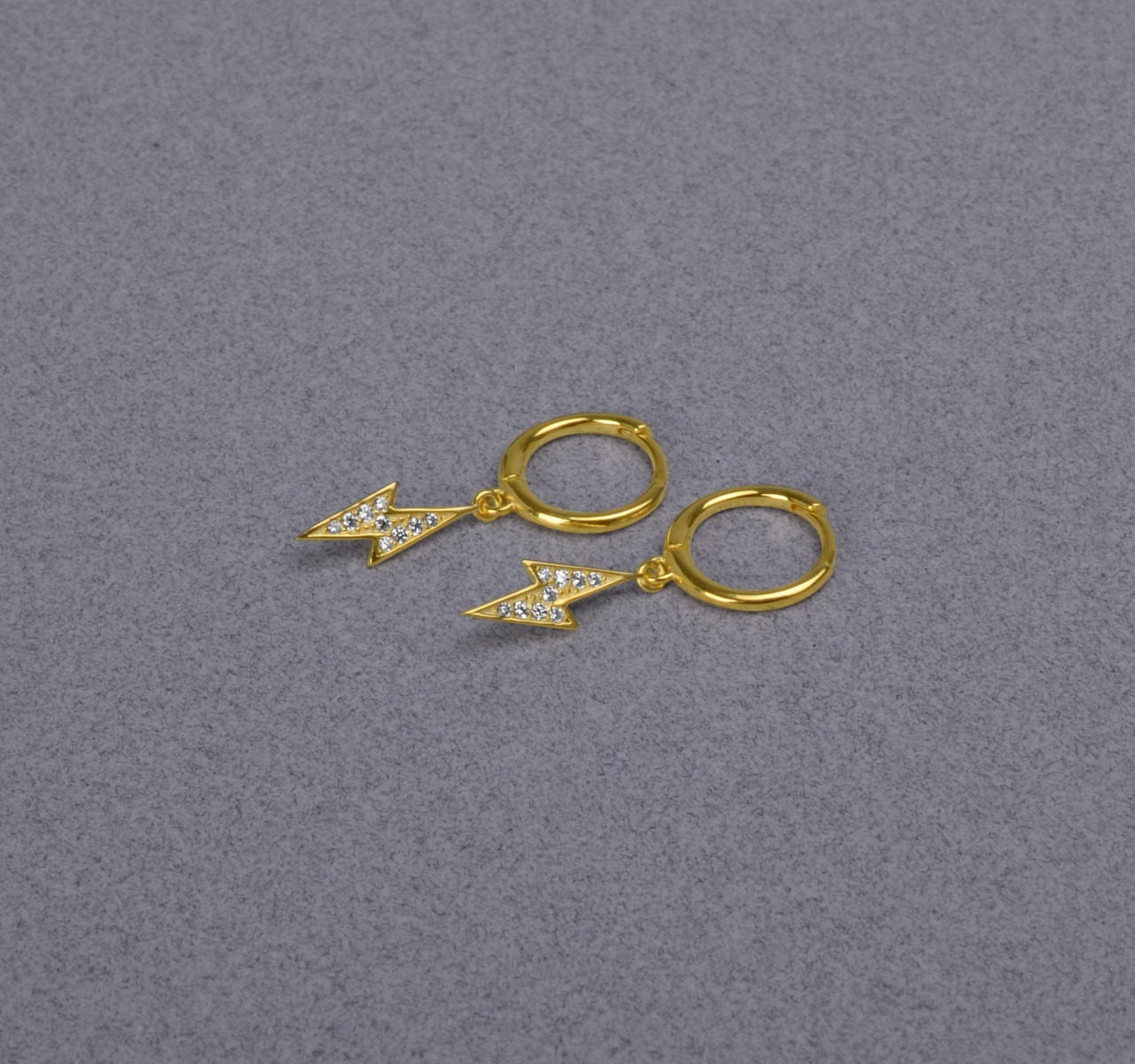 Aretes Plata Ley 925 | Rayo Minimalista | + Estuche