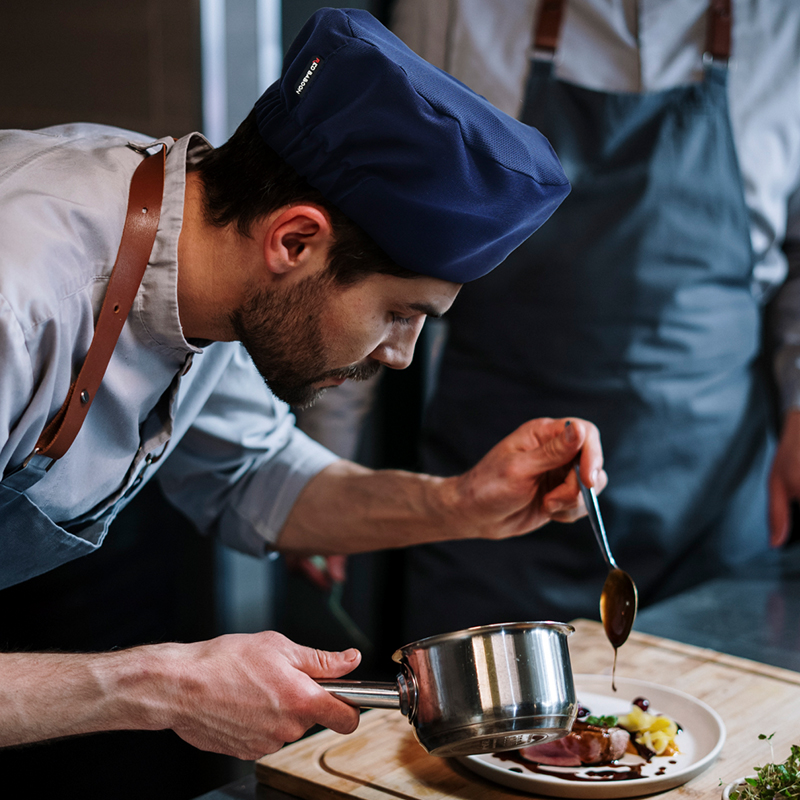 Cofia Chef Ajustable. Gorro Para Chef De Cocina Cómoda 