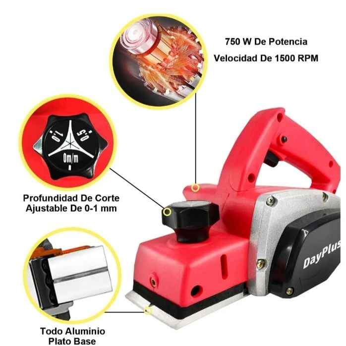 Cepilladora Eléctrica Cepillo Brush 82mm 16000rpm 750w 127v Herramienta Nueva Carpintería