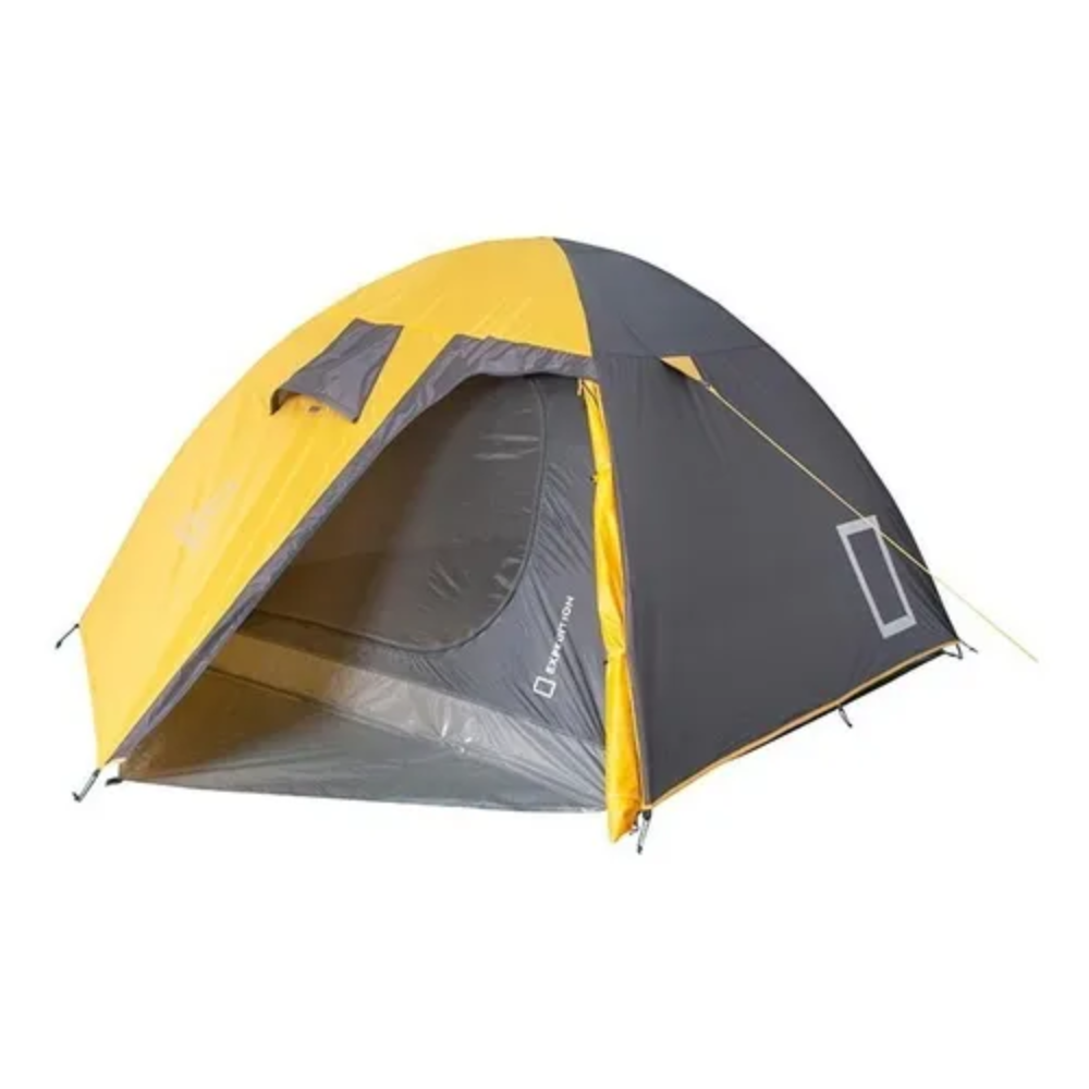 Tienda de campaña para 2 personas Ottawa II amarillo con gris National Geographic CNG203-1