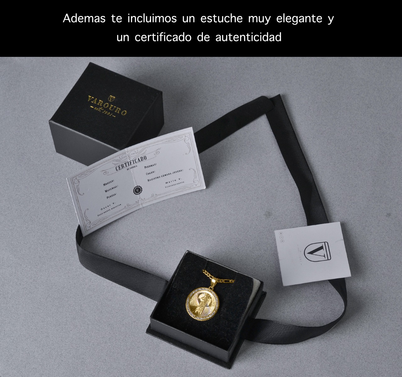 Dije Medalla San Judas Tadeo Oro Sólido 10k + Cadena 