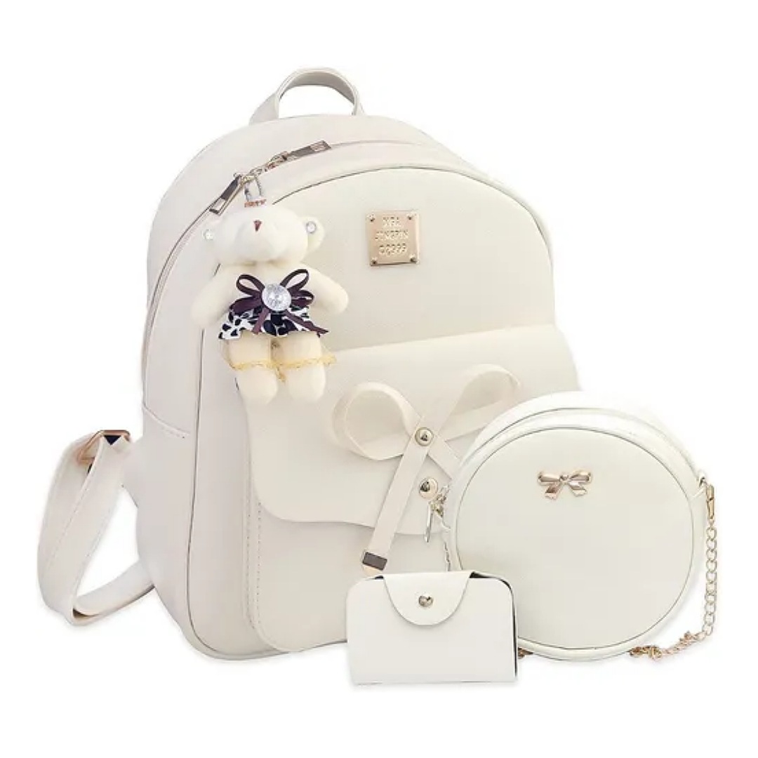 Conjunto De Mochila Y Bolsas Modernas Para Mujer, 3 Piezas