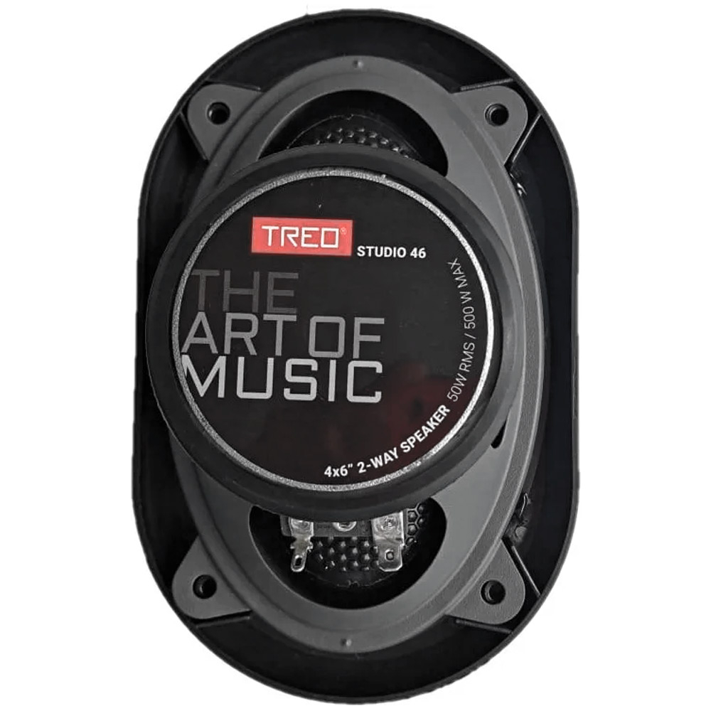Bocinas Coaxiales Treo STUDIO46 500 Watts 4x6 Pulgadas 4 Ohms 2 Vías