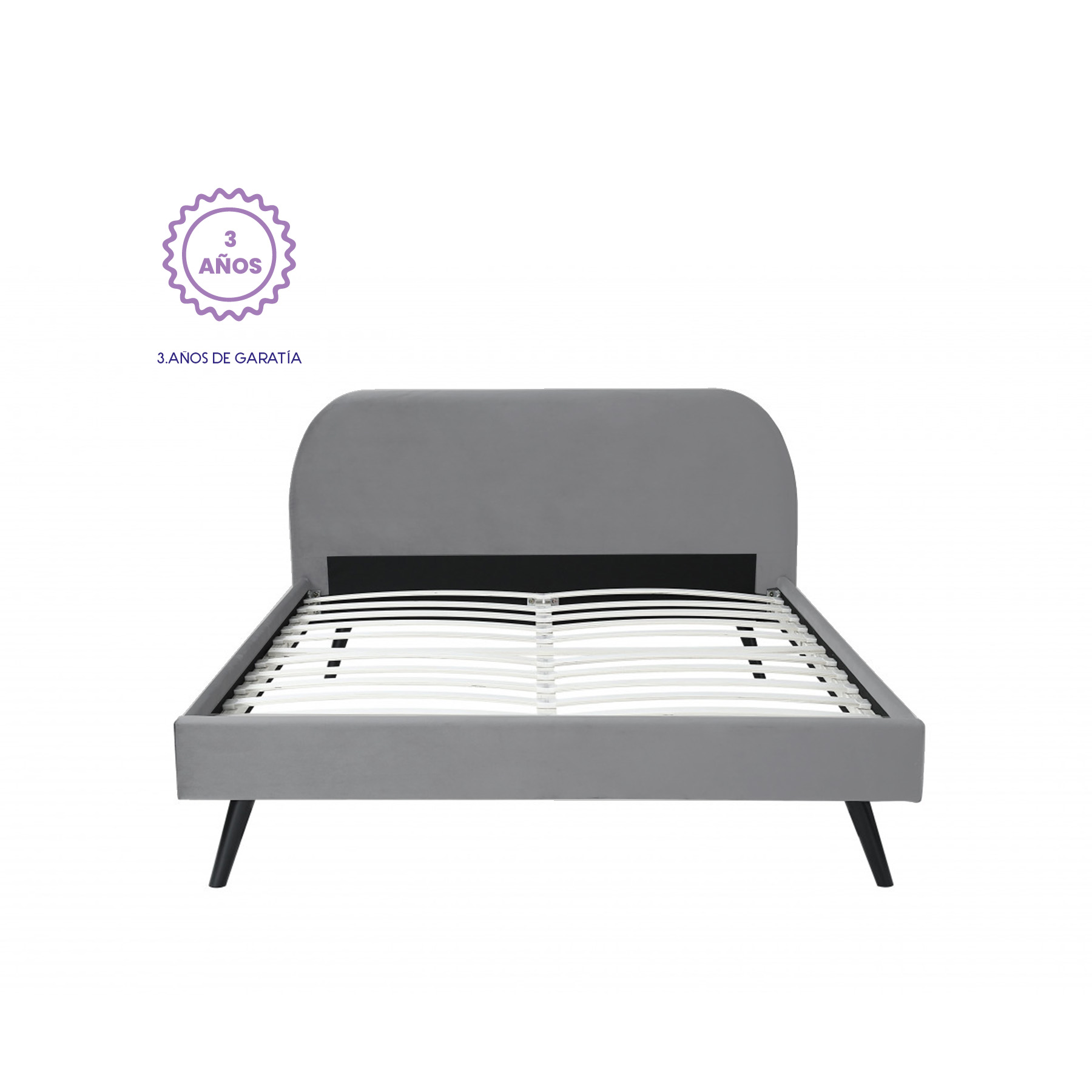 Luft And Drom, Base De Cama Gigisky Individual Gris Claro