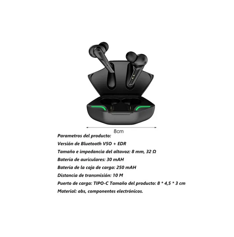  Audífonos Gamer G11 Tws Bluetooth 5.0 Touch Inalámbricos