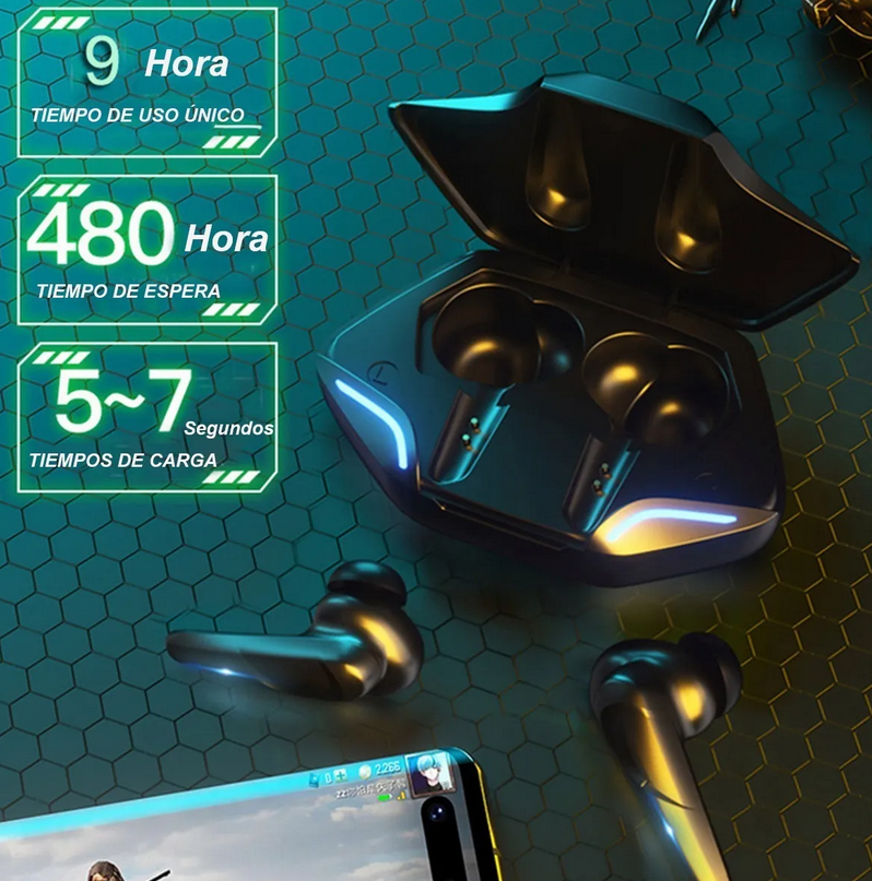 Audífonos Gamer G11 Tws Bluetooth 5.0 Touch Inalámbricos