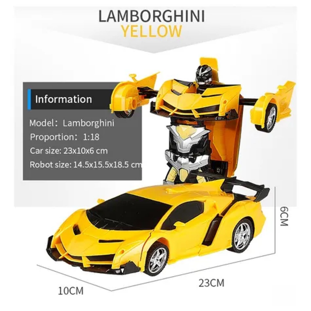 2 En 1 Eléctrico Rc Coche Deformación Robots Niños Niños Jug