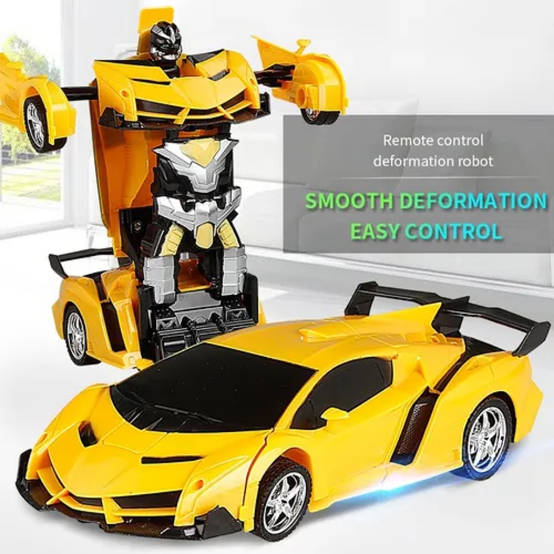 2 En 1 Eléctrico Rc Coche Deformación Robots Niños Niños Jug