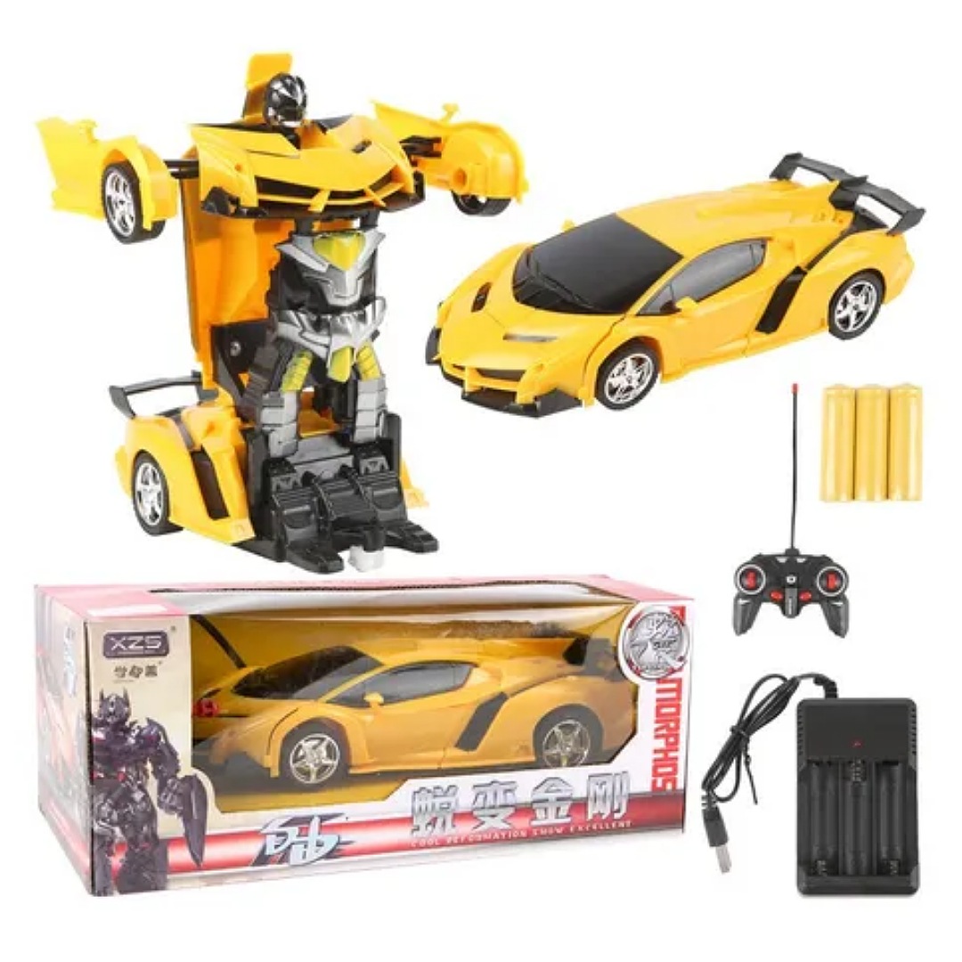 2 En 1 Eléctrico Rc Coche Deformación Robots Niños Niños Jug