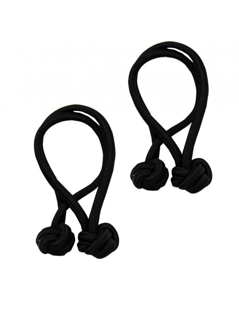 Liga Nudo Negro para Cabello