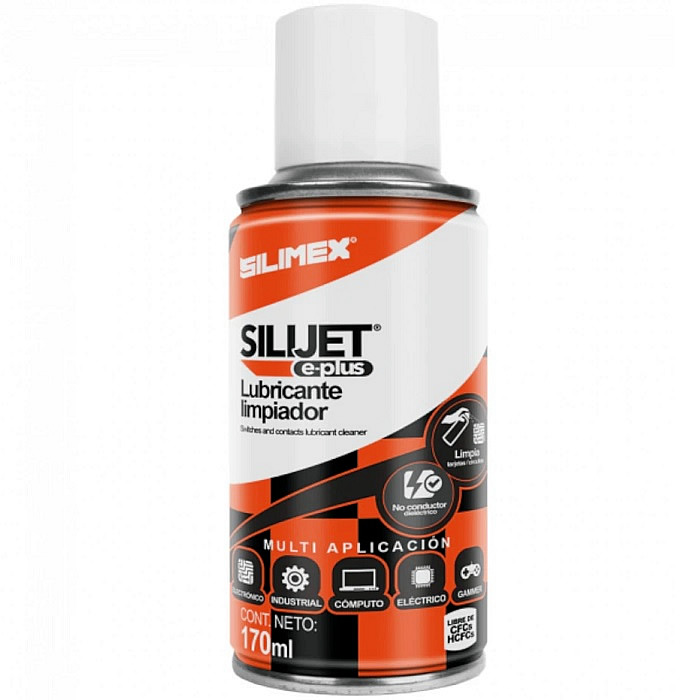 Lubricante Limpiador Silimex Silijet E-Plus Dielectrico 170ml.