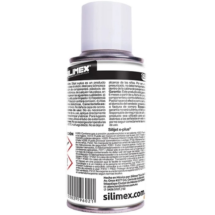Lubricante Limpiador Silimex Silijet E-Plus Dielectrico 170ml.