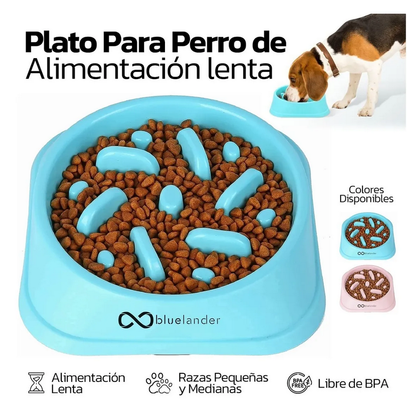 Plato Para Perro Alimentación Lenta Antiasfixia Slow Feed