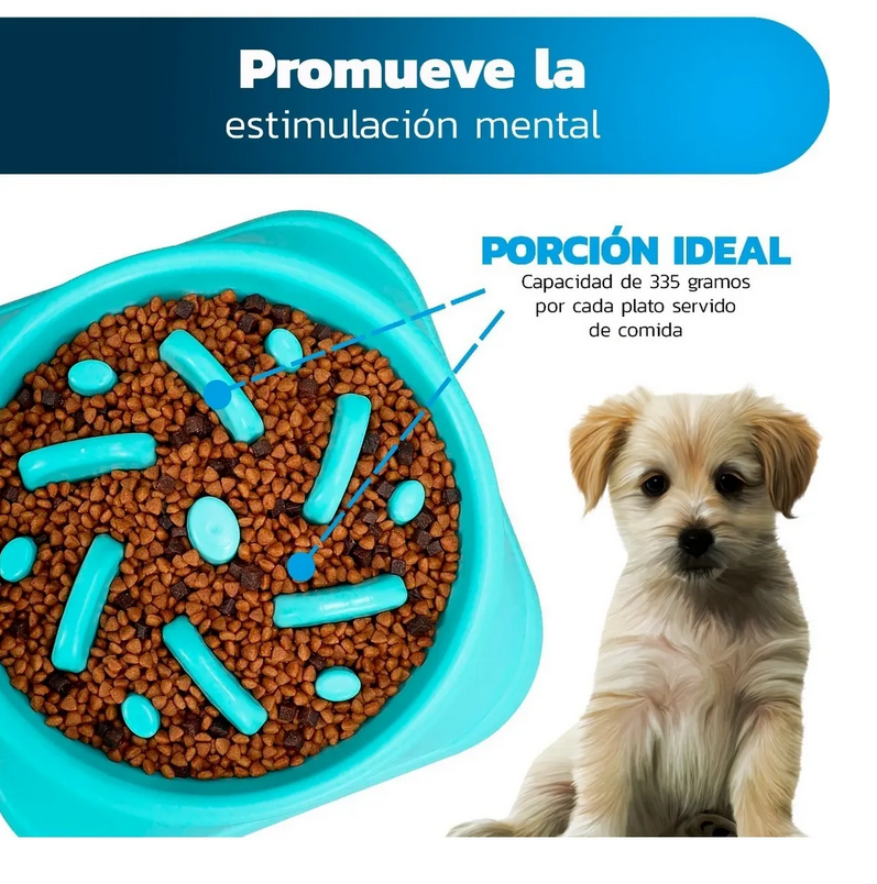 Plato Para Perro Alimentación Lenta Antiasfixia Slow Feed