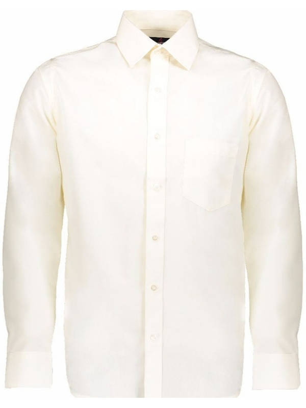 Camisa manga larga color crema 