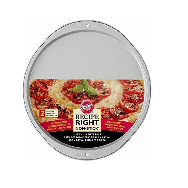 Moldes Para Pizza 12.25 pulg 2 pzas Wilton 2105-988