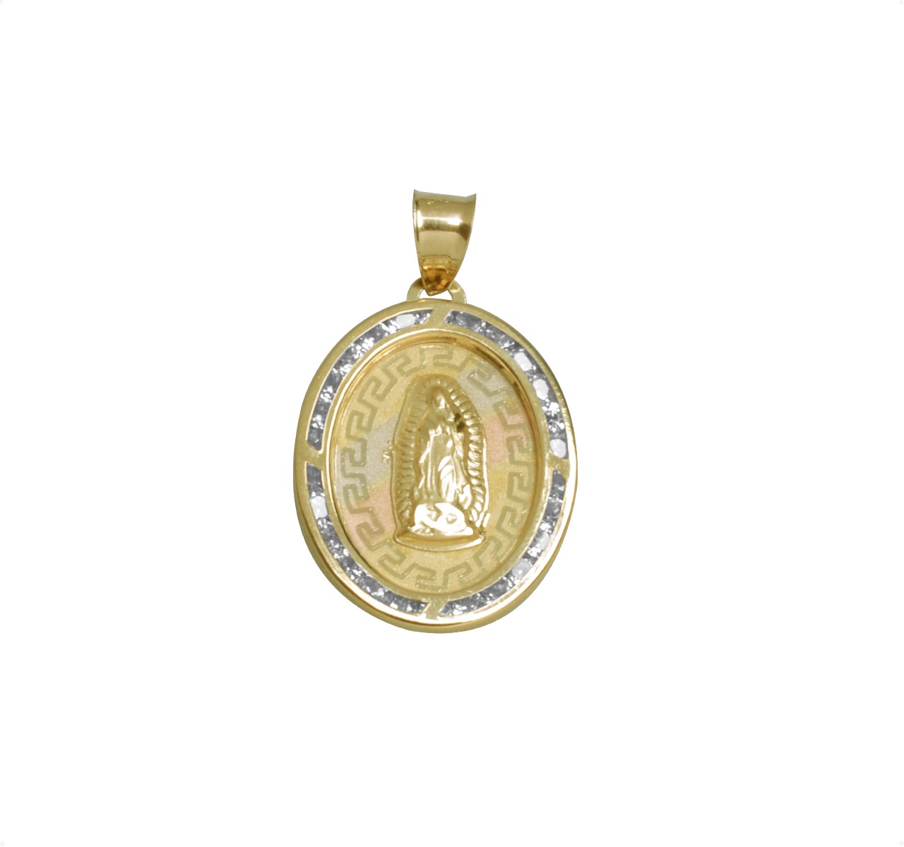 Medalla Virgen De Guadalupe Oro 10k 1.5gr + Cadena.