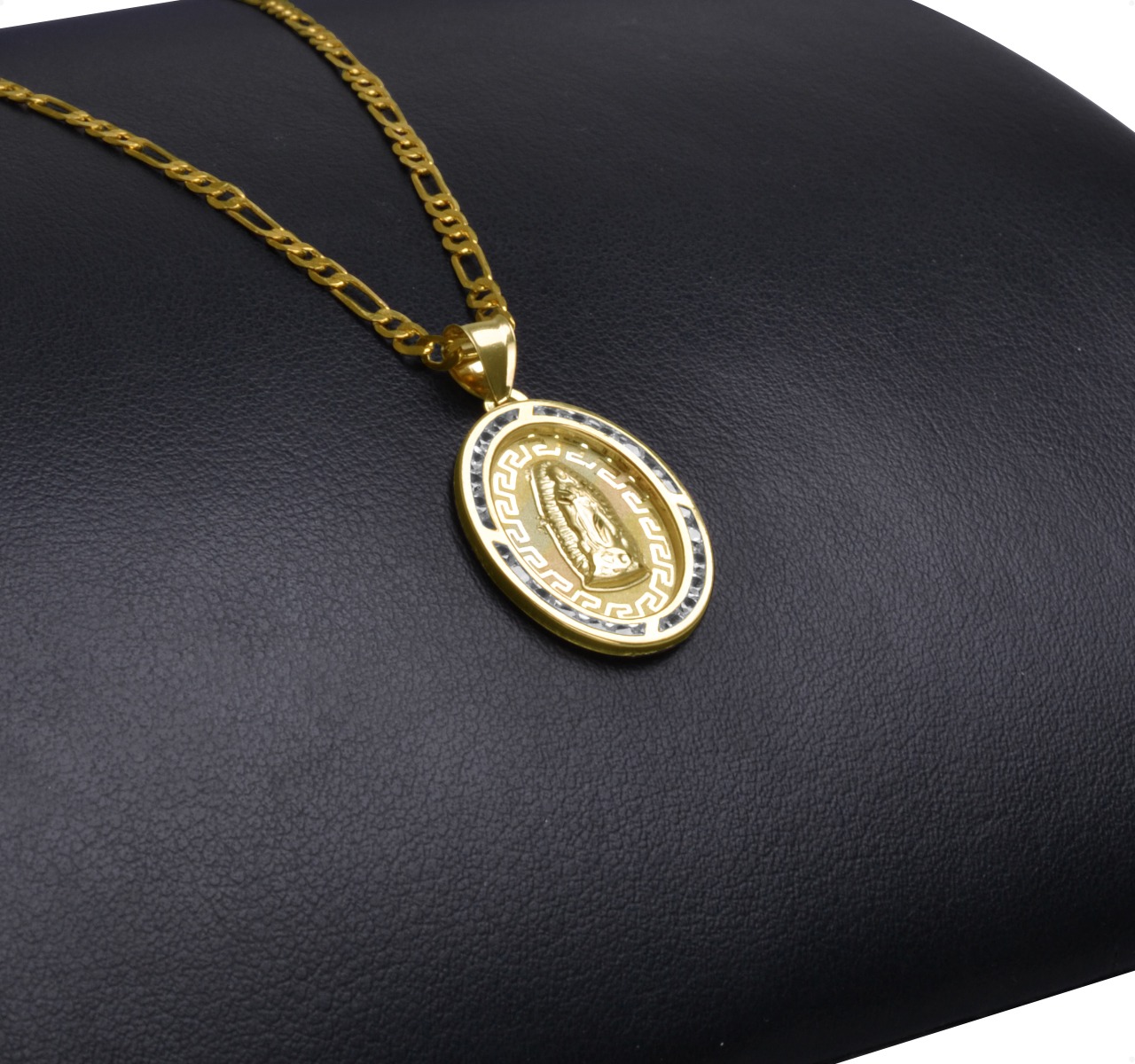 Medalla Virgen De Guadalupe Oro 10k 1.5gr + Cadena.