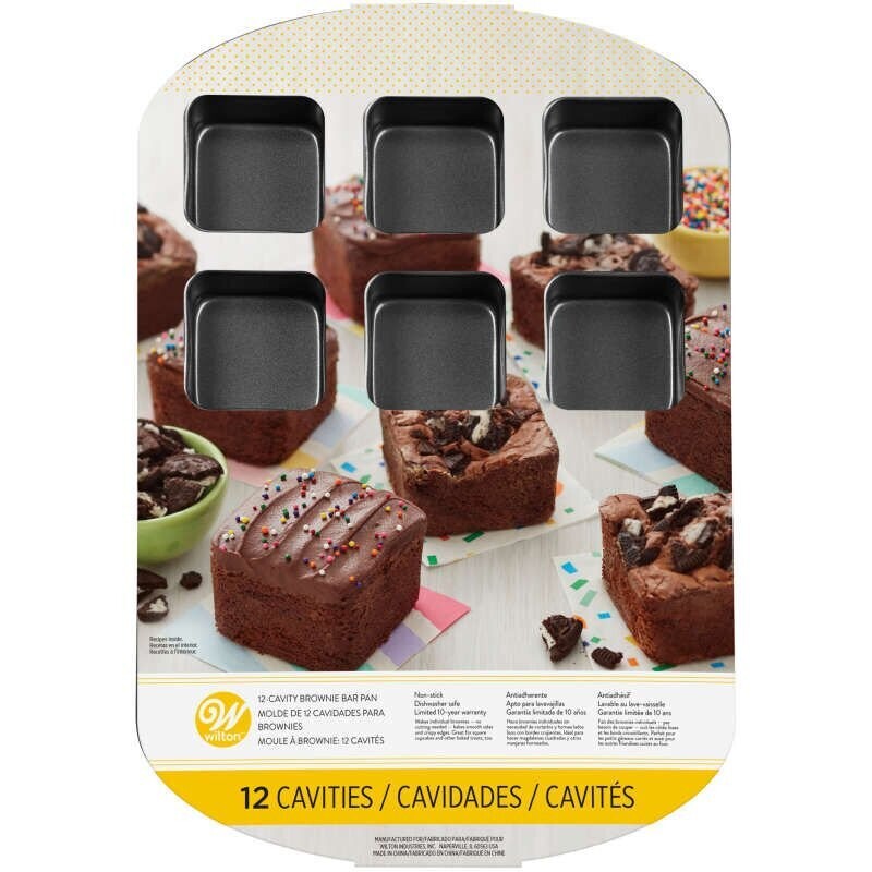 Molde Pastel Cuadros Brownie Wilton 2105-0454