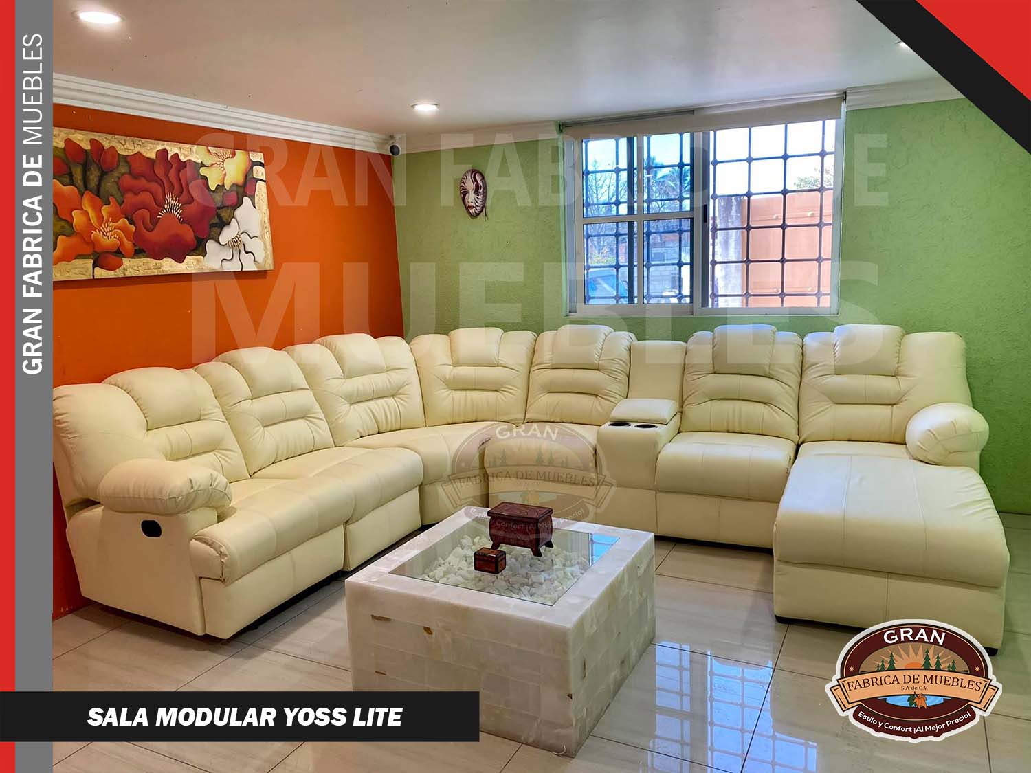 Sala Modular Esquinera Yoss Con 1 Asiento Reposet