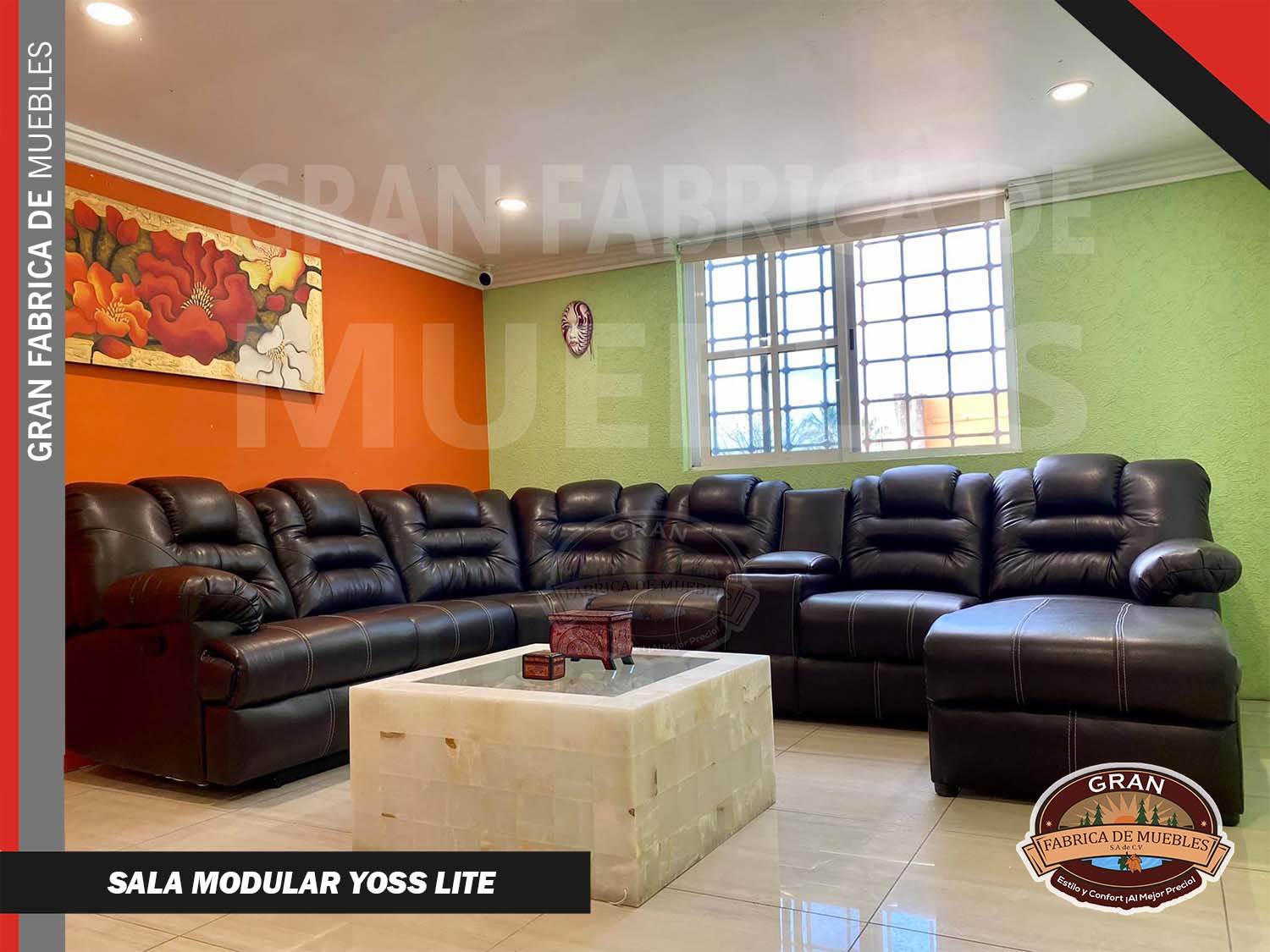 Sala Modular Esquinera Yoss Con 1 Asiento Reposet
