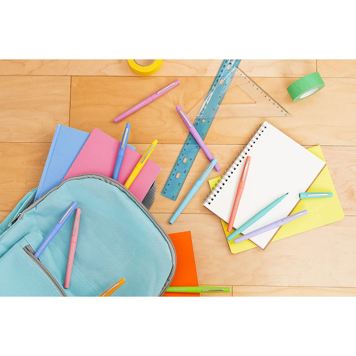 Paper Mate Boligrafos Flair 6 Colores Retro