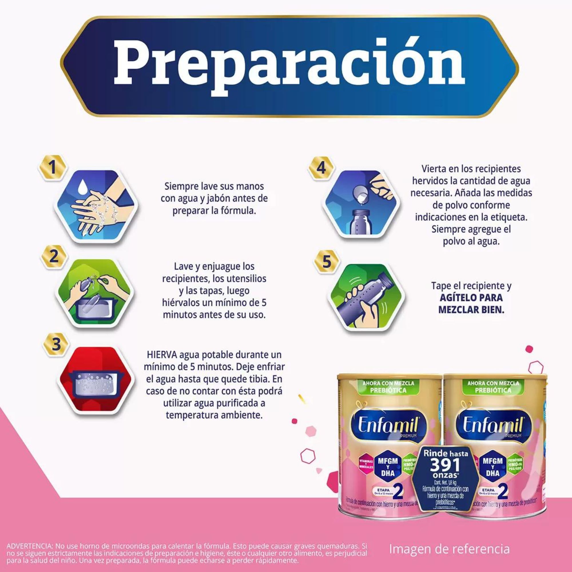 Fórmula Láctea 2 Bebés Enfamil Premium 2 de 900g