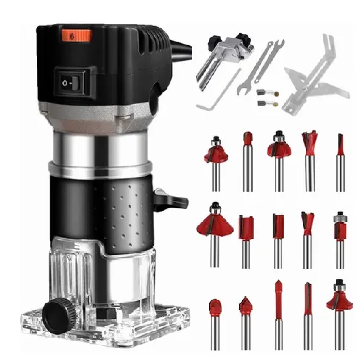 Router Madera Recortadora Rebajadora 6 Velocidades Variables