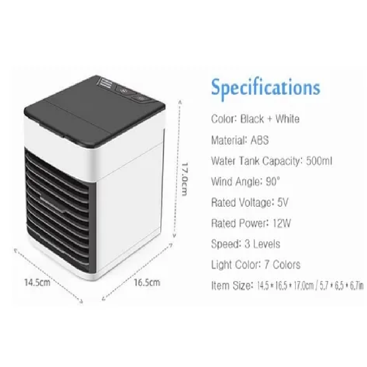 Mini Aire Acondicionado Portatil Enfriador Blanco