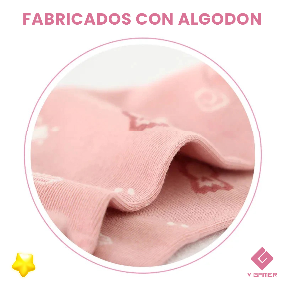 Calcetines De Algodón 3 Pares Kirby Paquete Calceta Bordada