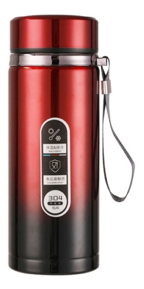 Termo De Premium Acero Inoxidable Para Café Y Té 800ml Color Rojo