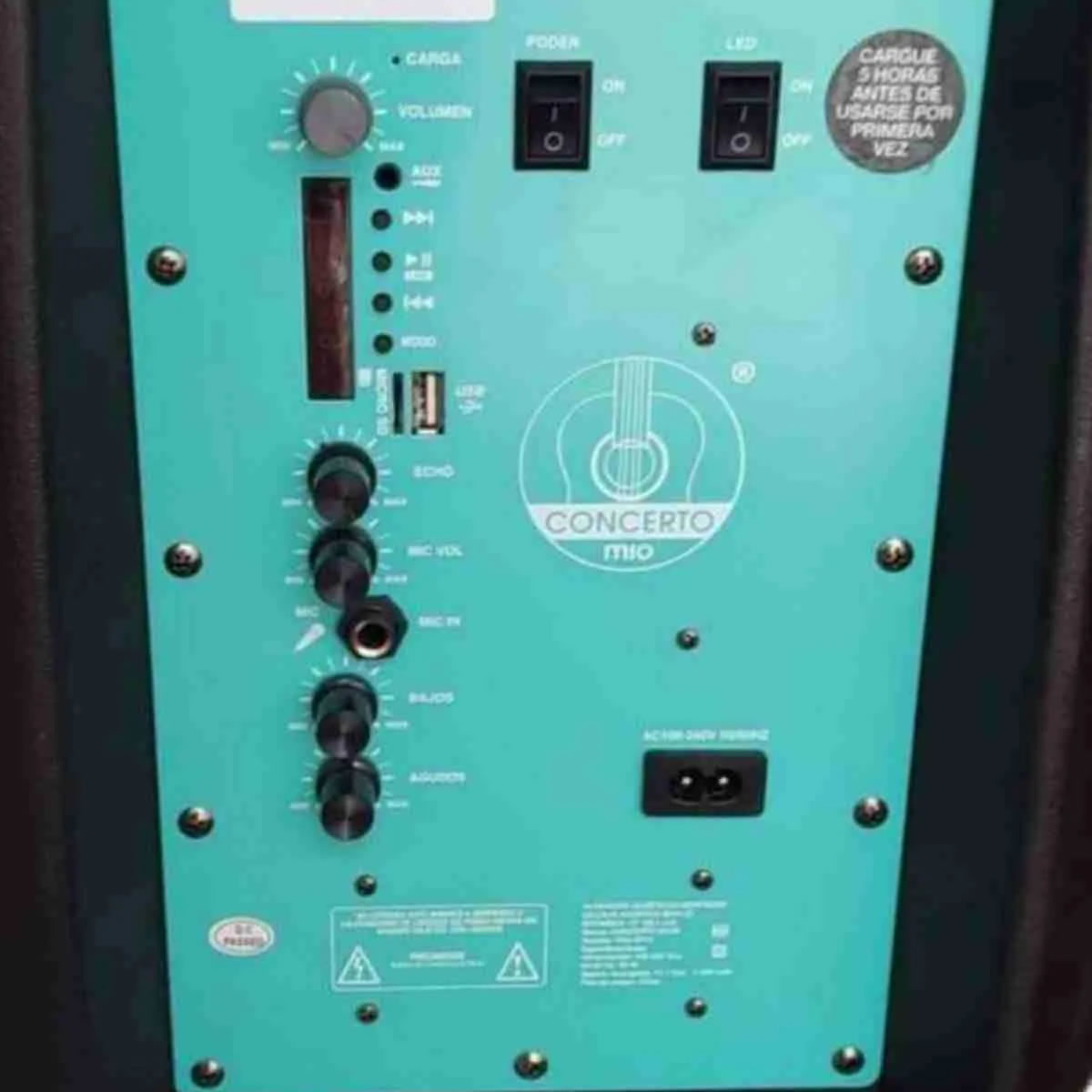 Bafle Bluetooth De 15 Pulgadas 40 W RMS Concerto CSA-5715