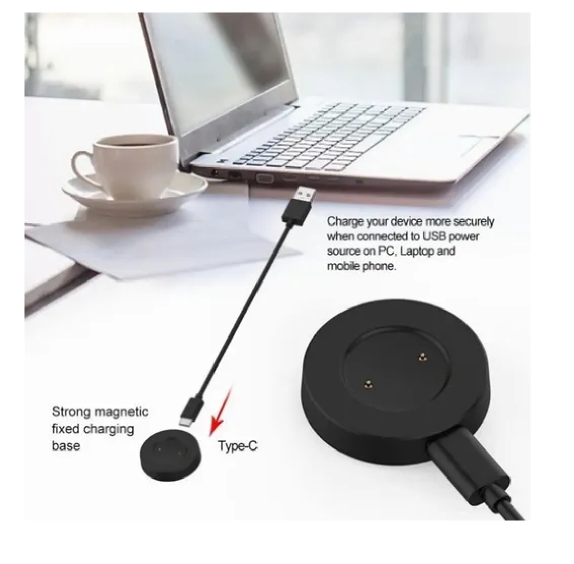 Base De Carga Para Reloj Inteligente Negro