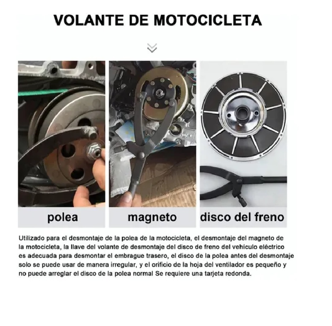 Llave Y Extractor De Clutch Polea Embrague Centrifugo Motos