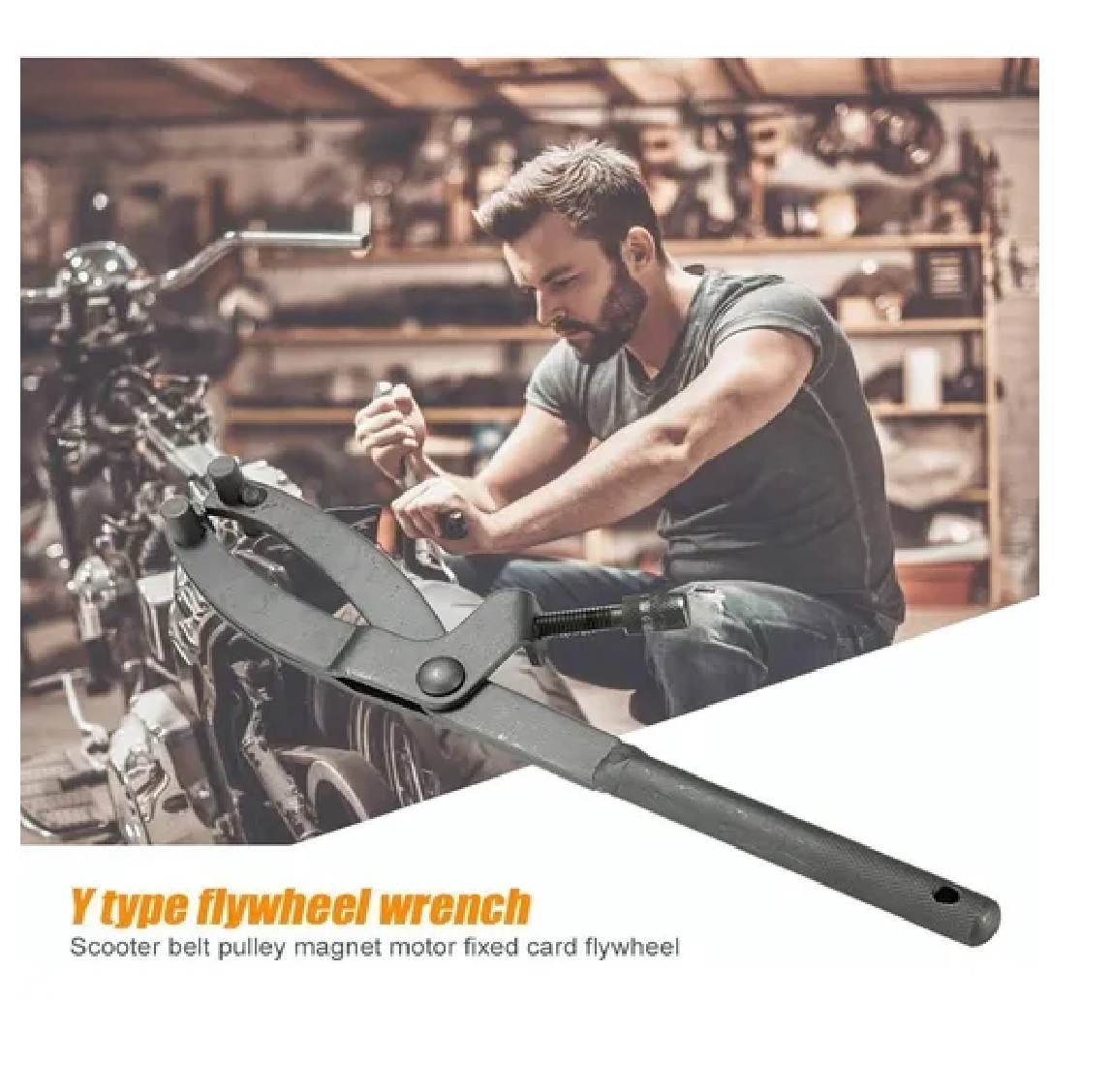 Llave Y Extractor De Clutch Polea Embrague Centrifugo Motos