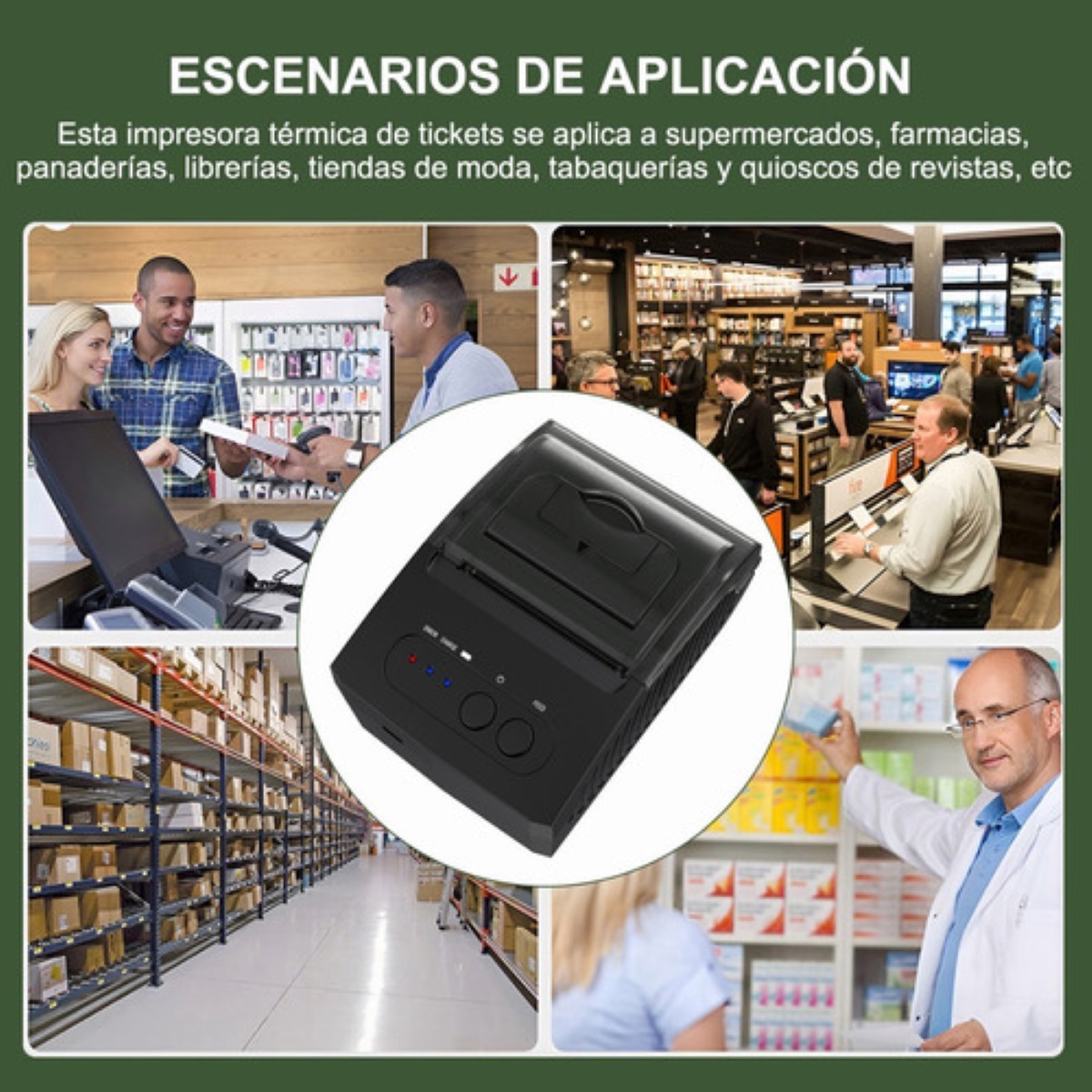 Impresora Térmica Ticket 58mm Portátil Bluetooth  